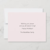 Weihnachtswasserfarbe Vintag LKW Winterlandschaft (Rückseite)