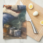 Weihnachtswasserfarbe Weihnachtsfeiertag Geschirrtuch (Viertel Falte)