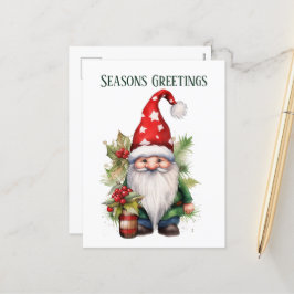 Weihnachtswasserfarben hinzufügen Text Holiday Feiertagspostkarte