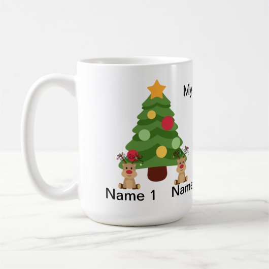 Weihnachtswasserflasche Kaffeetasse (Links)