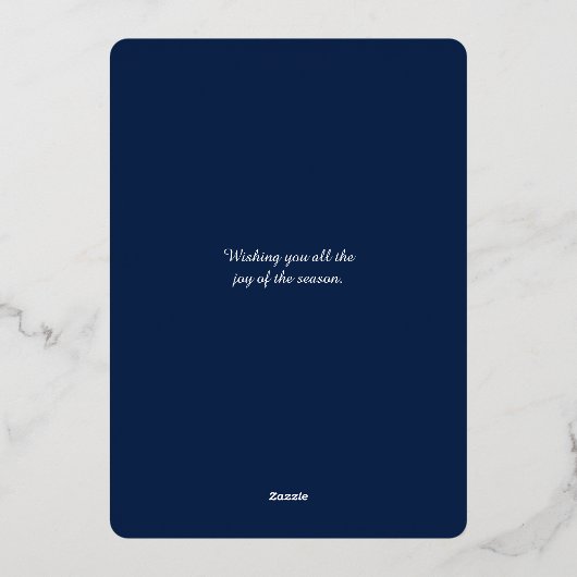 Weihnachtswasserhäuser Folien Feiertagskarte (Rückseite)