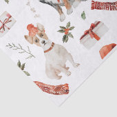 Weihnachtswasserhund und Katze Seidenpapier (Ausschnitt)