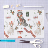 Weihnachtswasserhund und Katze Seidenpapier (Handwerk)