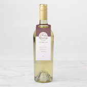 Weihnachtswasserkranz Burgunderrot Flaschenanhänger (Auf Flasche)