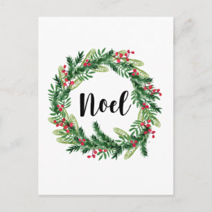 Weihnachtswasserkranz Feiertagspostkarte