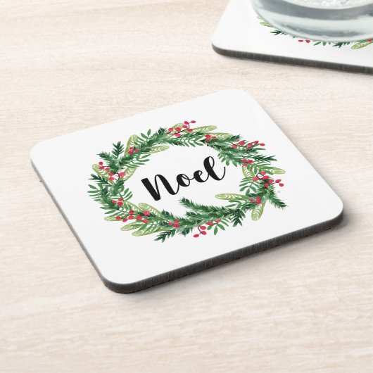 Weihnachtswasserkranz Getränkeuntersetzer (Linke Seite)