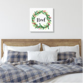 Weihnachtswasserkranz Leinwanddruck (Insitu (Schlafzimmer))