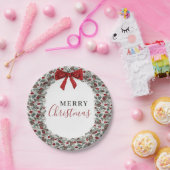 Weihnachtswasserkranz Pappteller (Party)