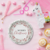 Weihnachtswasserkranz Pappteller (Party)