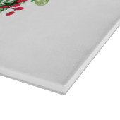 Weihnachtswasserkranz Schneidebrett (Ecke)