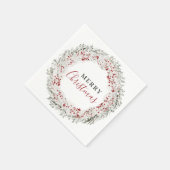 Weihnachtswasserkranz Serviette (Ecke)