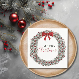 Weihnachtswasserkranz Serviette