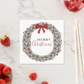 Weihnachtswasserkranz Serviette (Beispiel)