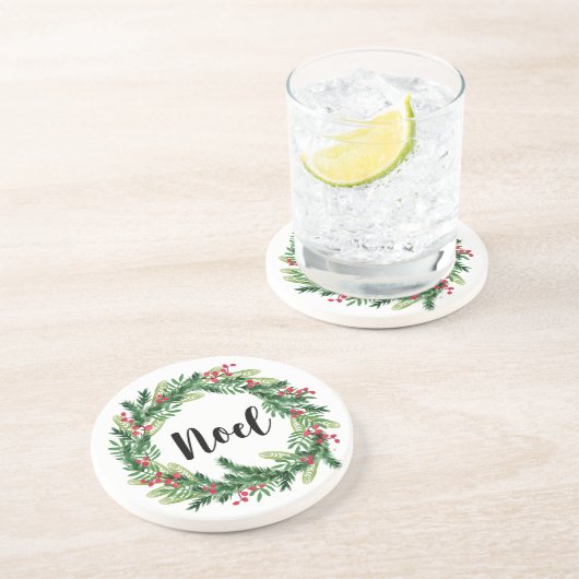 Weihnachtswasserkranz Untersetzer (Seite)