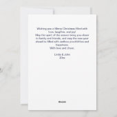 Weihnachtswasserlanden-Poinsettia Feiertagskarte (Rückseite)