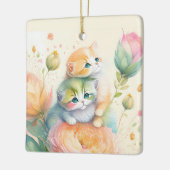 Weihnachtswassermaus Keramikornament (Links)