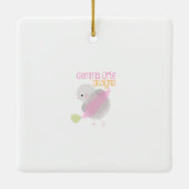 Weihnachtswassermaus Keramikornament (Rückseite)