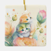 Weihnachtswassermaus Keramikornament (Vorderseite)