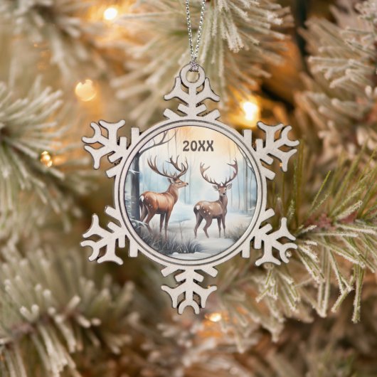 Weihnachtswasserrescher hinzufügen Jahr Schneeflocken Zinn-Ornament (Baum)