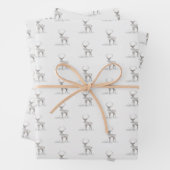 Weihnachtswasserschmuck mit stilvollem Akzent Geschenkpapier Set (Beispiel)