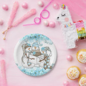 Weihnachtswasserschneedecke - Party Pappteller (Party)