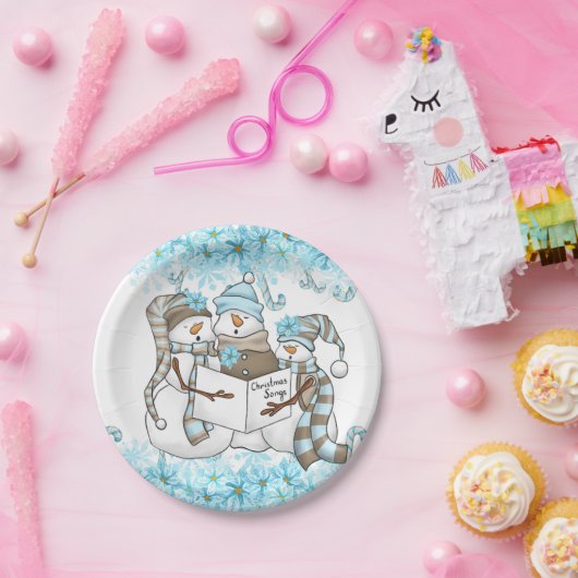 Weihnachtswasserschneedecke - Party Pappteller (Party)