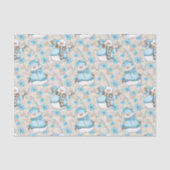 Weihnachtswasserschneedecke Seidenpapier (Vorderseite)