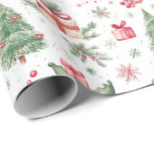 Weihnachtswasservibe Geschenkpapier (Rolleneckpunkt)