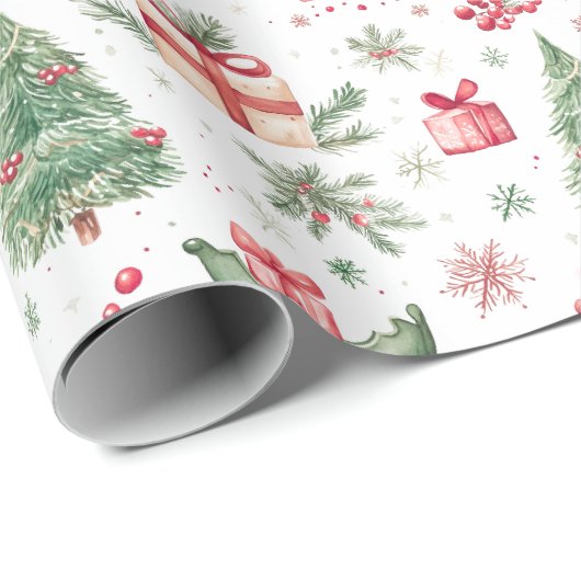 Weihnachtswasservibe Geschenkpapier (Rolleneckpunkt)