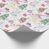 Weihnachtswasserzwerge Geschenkpapier (Ecke)