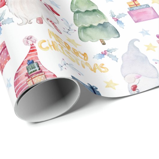 Weihnachtswasserzwerge Geschenkpapier (Rolleneckpunkt)