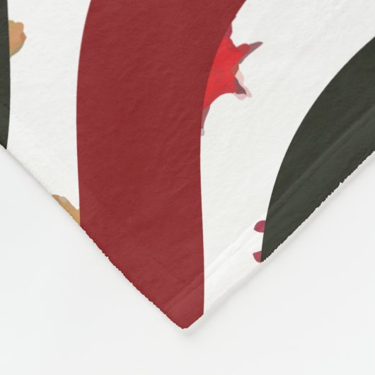 Weihnachtswaves Fleecedecke (Ecke)