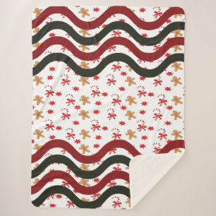 Weihnachtswaves Sherpadecke