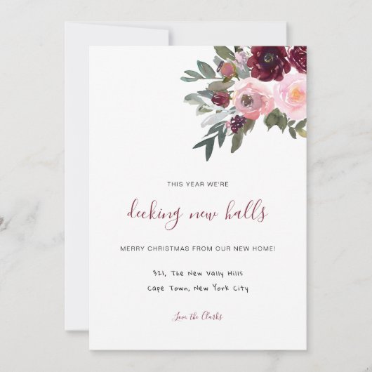 Weihnachtswechsel Feiertagskarte (Vorderseite)