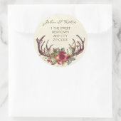 Weihnachtswechsel in der Weihnachtsfeier Runder Aufkleber (Tasche)