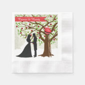 WeihnachtsWedding Napkin Serviette (Vorderseite)