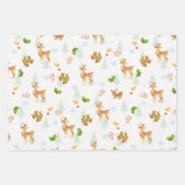 Weihnachtsweiden Wrapping Paper flach weiß Geschenkpapier Set (Vorderseite 3)