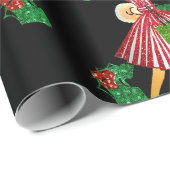 Weihnachtsweih der 50er Jahre, Schwarze Geschenkpapier (Rolleneckpunkt)