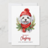 Weihnachtsweih Feiertagskarte (Vorderseite)