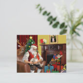 Weihnachtsweih Feiertagspostkarte (Stehend Vorderseite)