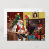 Weihnachtsweih Feiertagspostkarte (Vorne/Hinten)