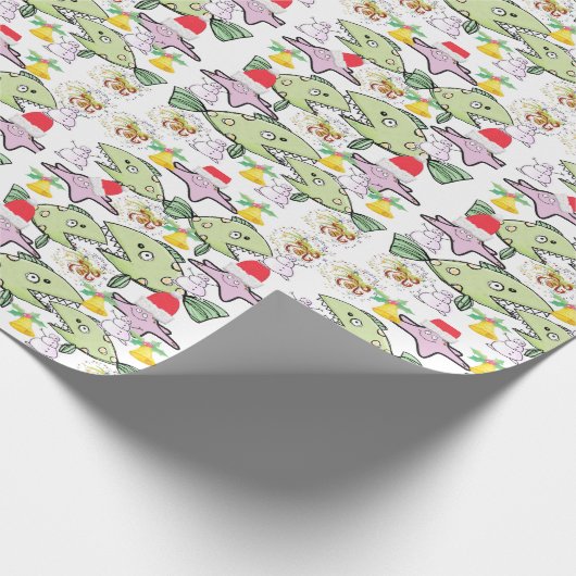 Weihnachtsweih Geschenkpapier (Ecke)