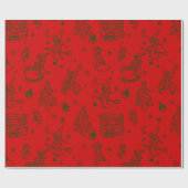 Weihnachtsweih, geweiht geschenkpapier (Flach)