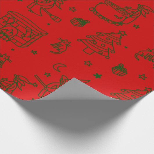 Weihnachtsweih, geweiht geschenkpapier (Ecke)