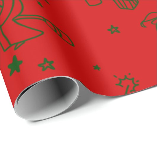 Weihnachtsweih, geweiht geschenkpapier (Rolleneckpunkt)