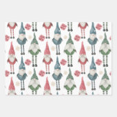 Weihnachtsweih Gonk Gnome Wrapping Paper Geschenkpapier Set (Vorderseite)