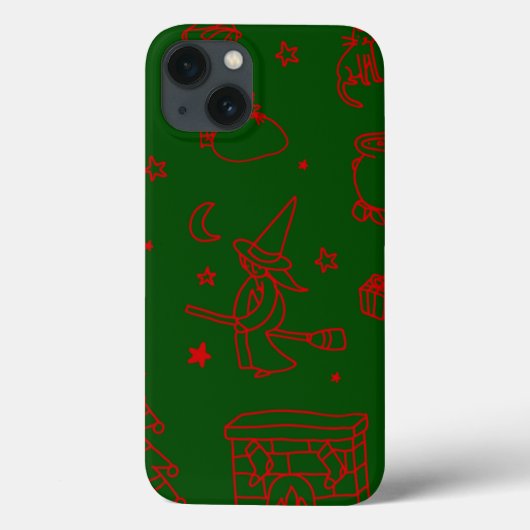 Weihnachtsweih, grün Case-Mate iPhone hülle (Rückseite)