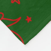 Weihnachtsweih, grün fleecedecke (Ecke)