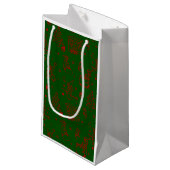 Weihnachtsweih, grün kleine geschenktüte (Vorderseite Schrägansicht)