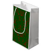 Weihnachtsweih, grün kleine geschenktüte (Rückseite Schrägansicht)
